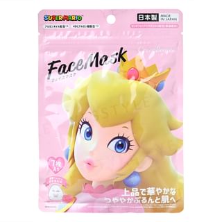 Creer Beaute - Super Mario Princess Peach Face Mask, 7 pcs, 240 g, 4570117968396