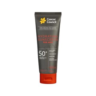 Cancer Council - Hydrating Sunscreen For Men SPF 50+, 100ml, 150 g, 9321299800449