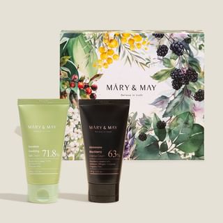 Mary&May - Soothing Gel Cream + Idebenone Blackberry Cream Duo Set, 2 pcs, 515 g, 8809670682668