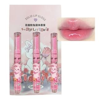 Gege Bear - Set of 3: Heart Shaped Lip Gloss (1-3), #Lip Gless Set (1-3), 80 g, 6974191896732