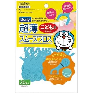 EBISU - I’m Doraemon Daily Ultra Thin Smooth Floss, 30 pcs, 39 g, 4901221846407