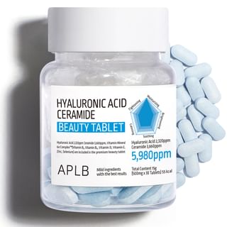 APLB - Hyaluronic Acid Ceramide Beauty Tablet, 500mg x 30 tablets, 51 g, 8809874684352