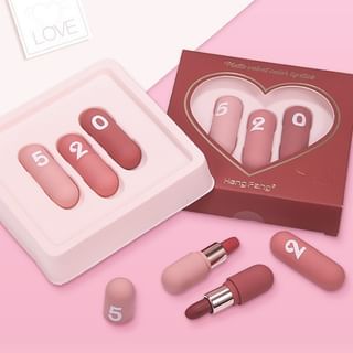 Heng Fang - Matte Velvet Capsule Lipstick Set, Capsule Lipstick Set (1.5g x 3), 50 g, 