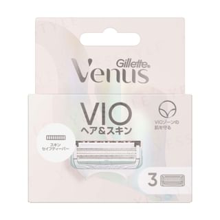 Gillette Japan - Venus VIO Hair & Skin Razor Body Blade, 3 pcs Refill, 30 g, 4987176111081