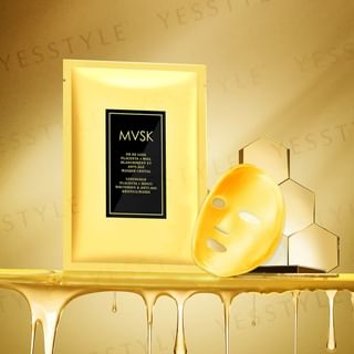 MVSK - Or De Luxe Placenta + Miel Blanchiment Et Anti-Age Masque Cristal, 5 pcs, 280 g, 4897097190129