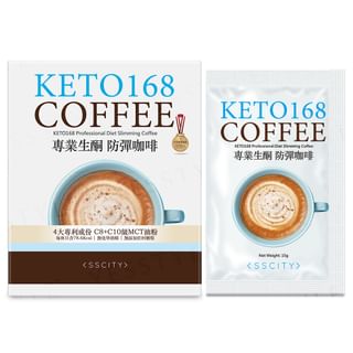 SSCITY - KETO168 Professional Diet Slimming Coffee, 15g x 10 packs, 240 g, 4897097190426