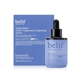 Belif - Super Drops Multi7 Hyaluron Serum Mini, 6ml, 50 g, 8809949486027