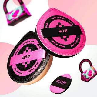 PINKPUNK - Dark Berry Powder Puff Set, Puff Set (3pcs), 60 g, 
