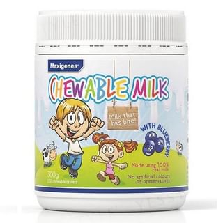 Maxigenes - Chewable Milk With Blueberry, 150 tablets, 240 g, 9344949000167