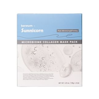 Sunnicorn - Microbiome Collagen Mask Set, 35g x 4 sheets, 224 g, 8809816140229
