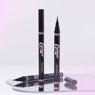MANSLY - Fine Long-Lasting Liquid Eyeliner, Black - 0.4g, 15 g, 6902644350364
