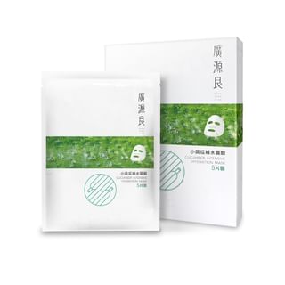 Kuan Yuan Lian - Cucumber Intensive Hydration Mask, 5 pcs, 180 g, 4714566063831