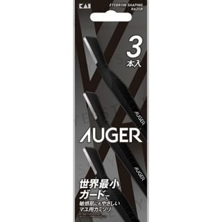 KAI - AUGER Eyebrow Shaping Razor, 3 pcs, 16 g, 4901331006944