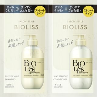 Kose - Bioliss Pure Retouch Sliky Straight Shampoo & Conditioner Trial Set, 10ml x 2, 24 g, 4971710586510