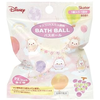 Skater - Disney Bath Ball With Mascot Ufufy Series Grape, 60g, 80 g, 4973307616839