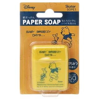 Skater - Disney Winnie the Pooh Honey Paper Soap, 50 pcs, 70 g, 4973307519956