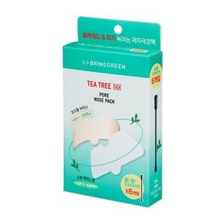 BRING GREEN - Tea Tree Cica Pore Nose Pack, 5 sets, 50 g, 8809496775308