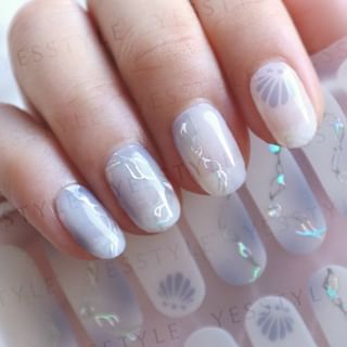 Lunacaca - The Whispers Lullaby Nail Art Stickers, 24 pcs, 10 g, 4892024001062
