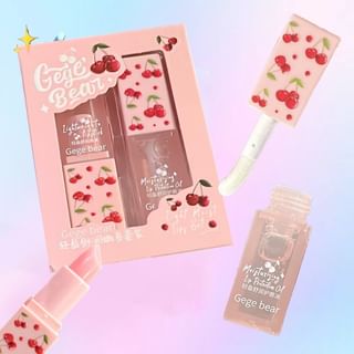 Gege Bear - Set of 2: Lip Stick and Lip Gloss, #Set of 2, 74 g, 6974191896961