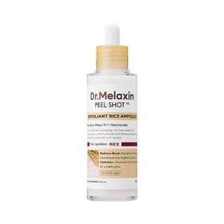 Dr.Melaxin - Peel Shot Exfoliant White Rice Ampoule, 80ml, 200 g, 8809886482366