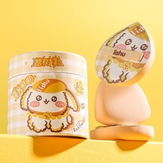 lishu - Puppy Rich Flower Marshmallow Puff Set, Set (2pcs), 50 g, 6974297720702