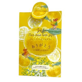 HONYARADOH - Yuzu Face Mask Bath Gift, 1 set, 90 g, 4991936317705