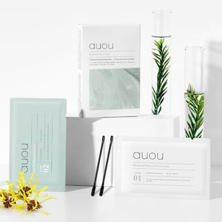 auou - Two Step Blackhead Clear Nose Pack, (6g +4g) x 5pcs, 108 g, 6974004360825