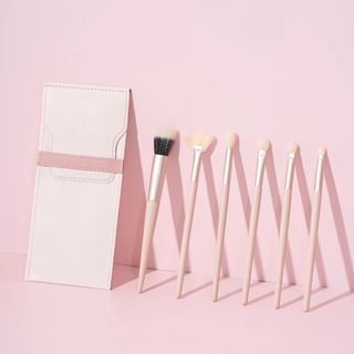 CHEERFLOR - Cloud Makeup Brush Set with Storage Bag, 1 Set (6pcs), 30 g, 6973411954191