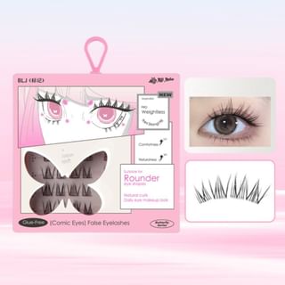BLJ - Comic Eyes Glue-free False Eyelashes - HD01, #HD01 Rose Cupid (10-12mm), 53 g, 6975912612563