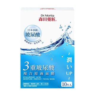 Dr. Morita - Hyaluronic Acid Moisture Essence Facial Mask, 10 pcs, 280 g, 4718009810839