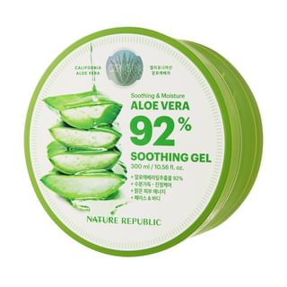 NATURE REPUBLIC - Soothing & Moisture Aloe Vera 92% Soothing Gel, 300ml, 600 g, 8806173420377