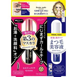 ISEHAN - Kiss Me Heroine Make Long & Curl Mascara + Eyelash Serum Set, 1 set, 80 g, 4901433030083