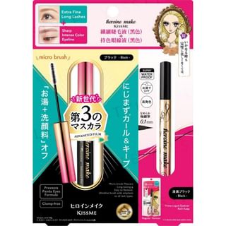 ISEHAN - Kiss Me Heroine Make Micro Mascara + Liquid Eyeliner, 1 set, 80 g, 4901433030168