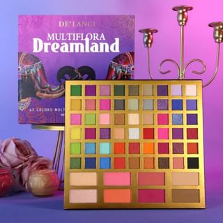 DE’LANCI - 62 Colors Multifuction Makeup Palette, #Multiflora Dreamland, 500 g, 6970936231042