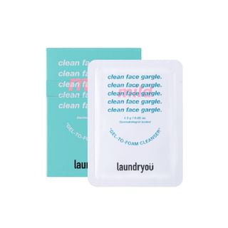 laundryou - Clean Face Gargle Gel-To-Foam Cleanser Mild Mini Set, 2g x 10 pcs, 50 g, 8809783400722