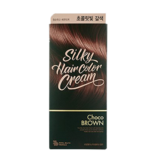 THE FACE SHOP, SILKY HAIR COLOR CREAM (60G+60G+10G), CHOCO BROWN