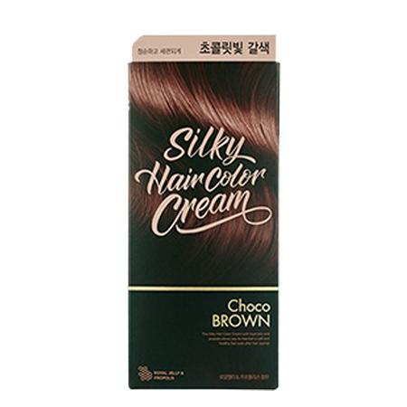 THE FACE SHOP, SILKY HAIR COLOR CREAM (60G+60G+10G), CHOCO BROWN