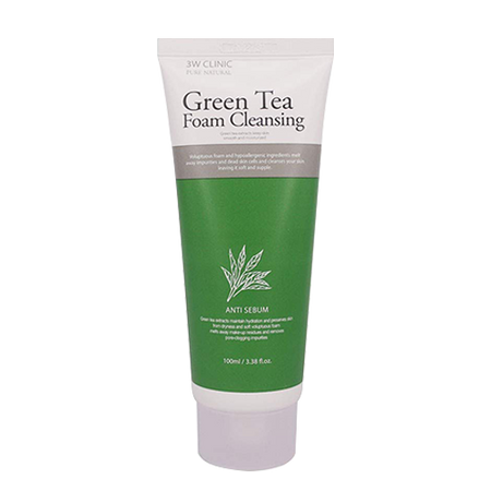 3W CLINIC, GREEN TEA CLEANSING FOAM