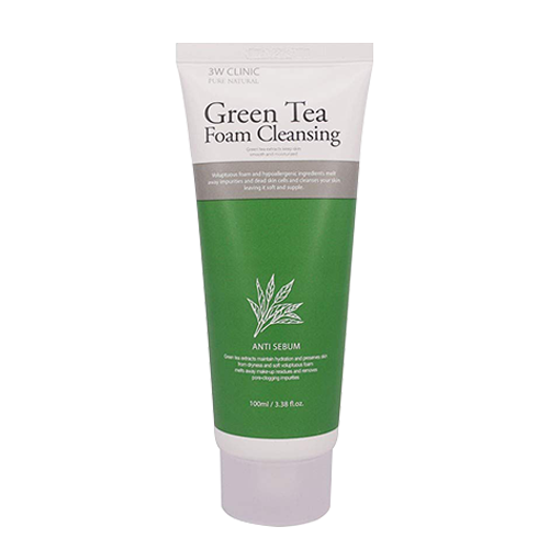 3W CLINIC, GREEN TEA CLEANSING FOAM