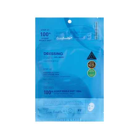 VT, HYDROP REEDLE SHOT 100hL 2STEP HYDROGEL MASK (1.5G+33G)