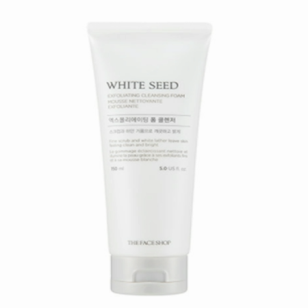 THE FACE SHOP, WHITE SEED EXFOLIATING CLEANSING FOAM 150ML