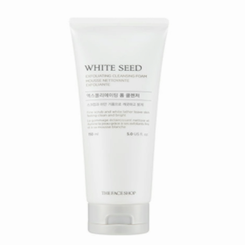 THE FACE SHOP, WHITE SEED EXFOLIATING CLEANSING FOAM 150ML