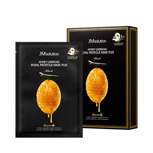 JM SOLUTION, HONEY LUMINOUS ROYAL PROPOLIS MASK PLUS (30ML*10EA)