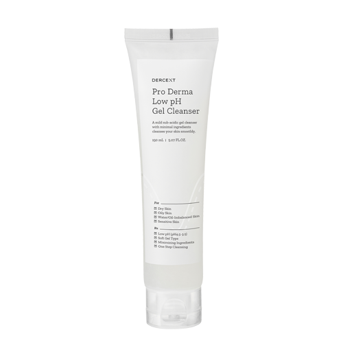 DERCENT, PRO DERMA LOW PH GEL CLEANSER 150ML