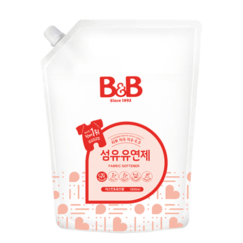 B&B, BABY FABRIC SOFTENER JASMINE REFILL 1500ML