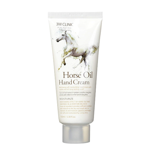 3W CLINIC, MOISTURIZING HORSE OIL HAND CREAM