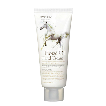 3W CLINIC, MOISTURIZING HORSE OIL HAND CREAM