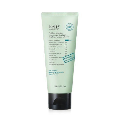 belif, PROBLEM SOLUTION VEGAN CLEANSING FOAM 100ML