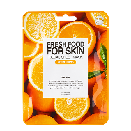 FARM SKIN, FRESHFOOD FOR SKIN FACIAL SHEET MASK(ORANGE) 25ML