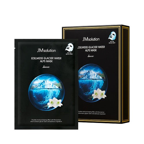 JM SOLUTION, EDELWEISS GLACIER WATER ALPS MASK SNOW (30ML*10EA)